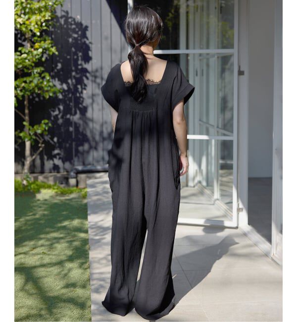 SLOBE IENA「《予約》シュリンクPEデザインオールインワン」|オールインワン|