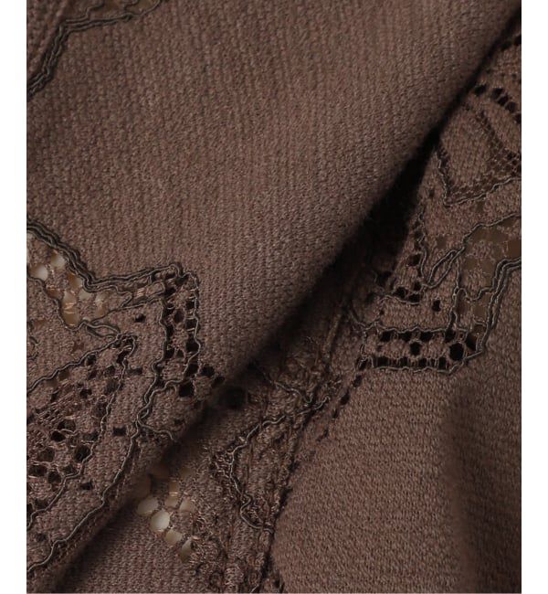 SLOBE IENA「《追加予約》レースフリルVネックブラウス」|シャツ・ブラウス|