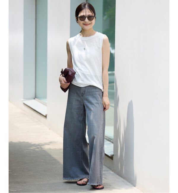 SLOBE IENA「《追加予約》スラブ天竺ノースリーブTEE」|Tシャツ・カットソー|