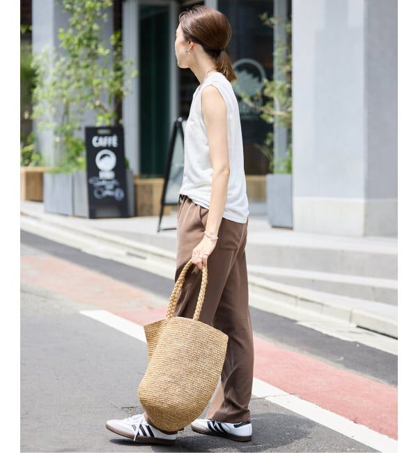 SLOBE IENA「《追加予約》スラブ天竺ノースリーブTEE」|Tシャツ・カットソー|