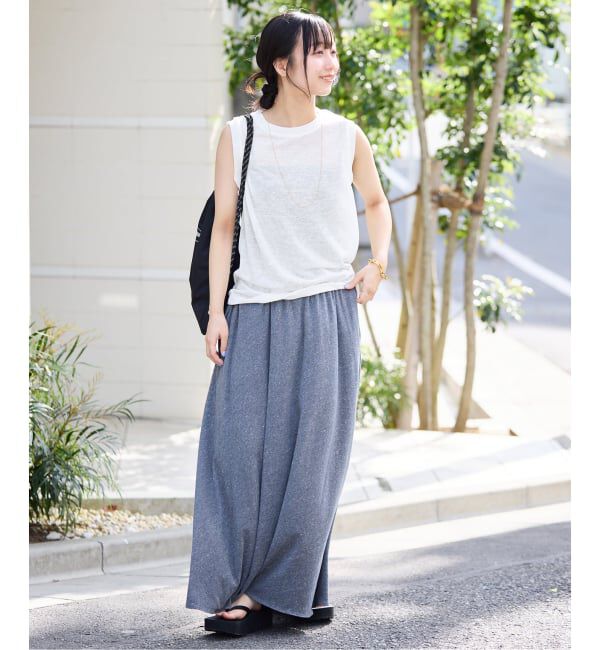 SLOBE IENA「《追加予約》スラブ天竺ノースリーブTEE」|Tシャツ・カットソー|