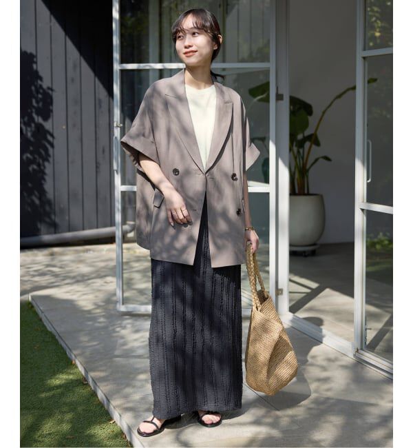 SLOBE IENA「《追加予約》スラブ天竺ノースリーブTEE」|Tシャツ・カットソー|