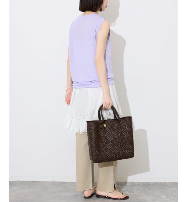 SLOBE IENA「《追加予約》スラブ天竺ノースリーブTEE」|Tシャツ・カットソー|