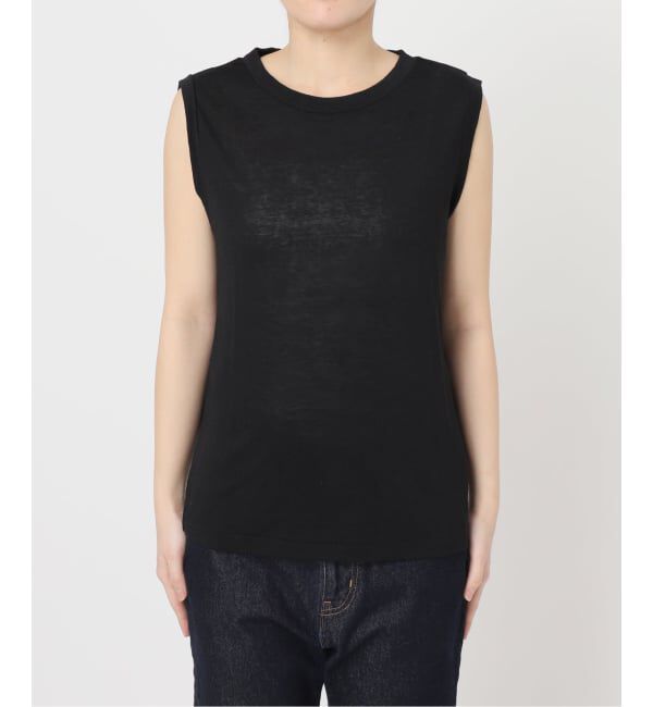 SLOBE IENA「《追加予約》スラブ天竺ノースリーブTEE」|Tシャツ・カットソー|