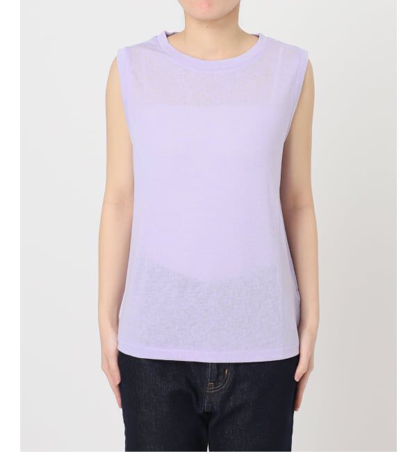 SLOBE IENA「《追加予約》スラブ天竺ノースリーブTEE」|Tシャツ・カットソー|