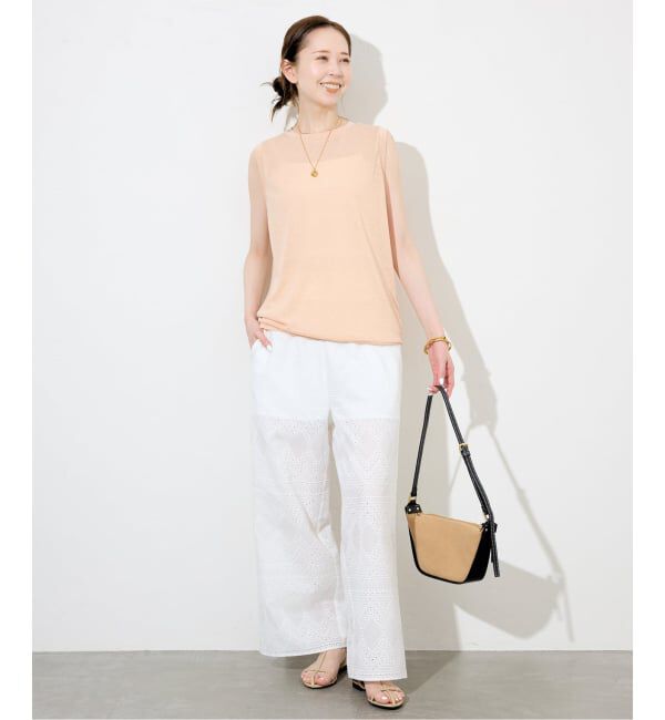 SLOBE IENA「《追加予約》スラブ天竺ノースリーブTEE」|Tシャツ・カットソー|