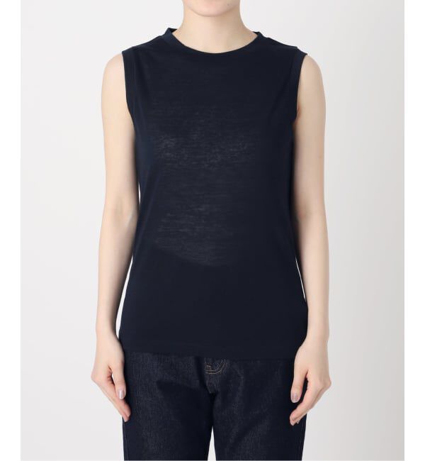 SLOBE IENA「《追加予約》スラブ天竺ノースリーブTEE」|Tシャツ・カットソー|