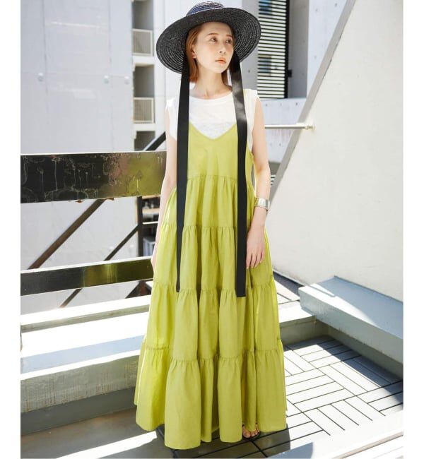 SLOBE IENA「《追加予約》スラブ天竺ノースリーブTEE」|Tシャツ・カットソー|