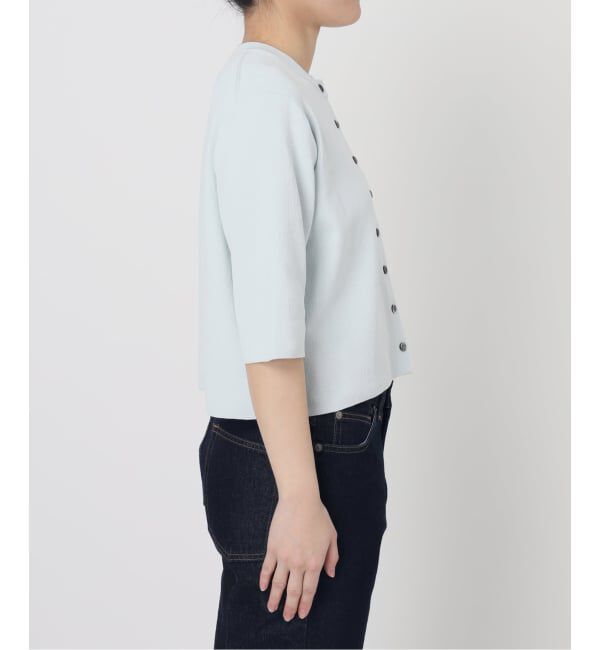 SLOBE IENA「《遮熱/UVカット/予約》ハーフスリーブニットカーディガン」|カーディガン|