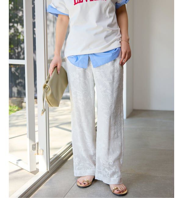 SLOBE IENA「《シリーズあり/予約》レースカットパンツ」|その他|