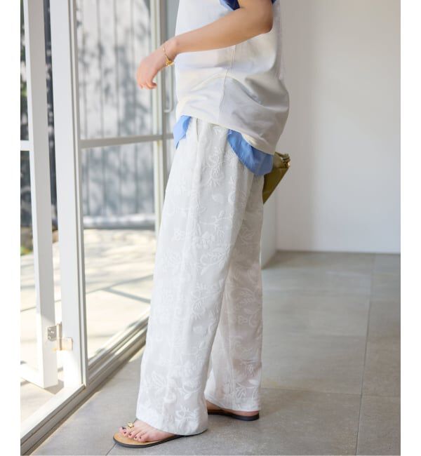 SLOBE IENA「《シリーズあり/予約》レースカットパンツ」|その他|