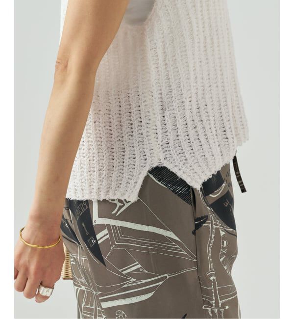 VERMEIL par iena「《予約》カールヤーン ノースリーブ」|タンクトップ|