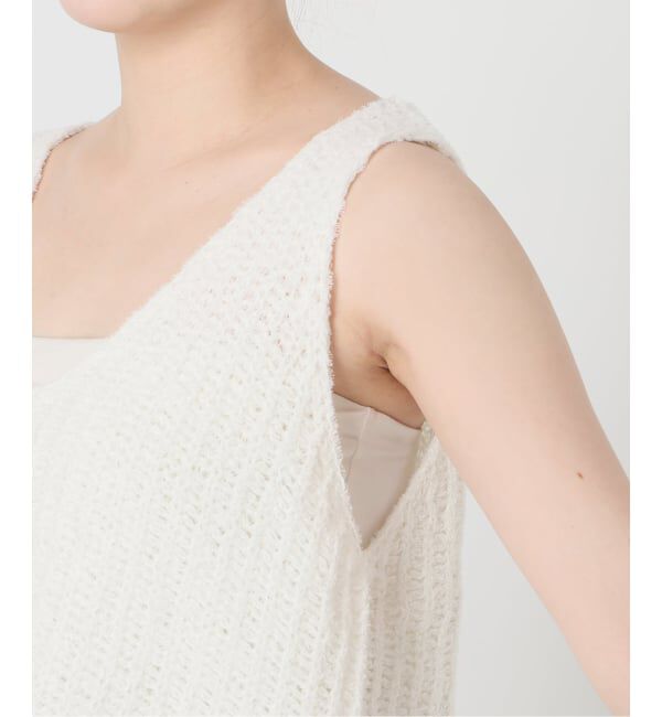 VERMEIL par iena「《予約》カールヤーン ノースリーブ」|タンクトップ|