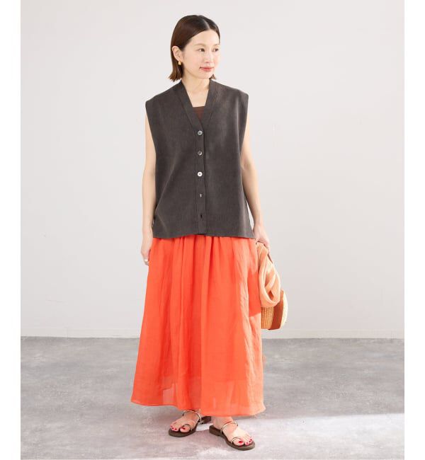 IENA「《セットアップ対応/予約》ダンボールストーンベスト」|ベスト・ジレ|