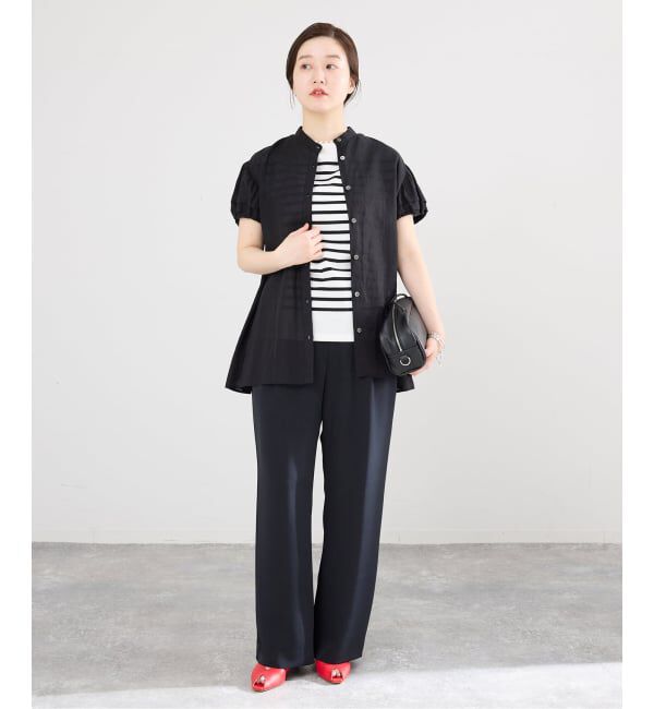 IENA「《予約》ウォッシャブルシルキーサテンイージーパンツ」|その他|