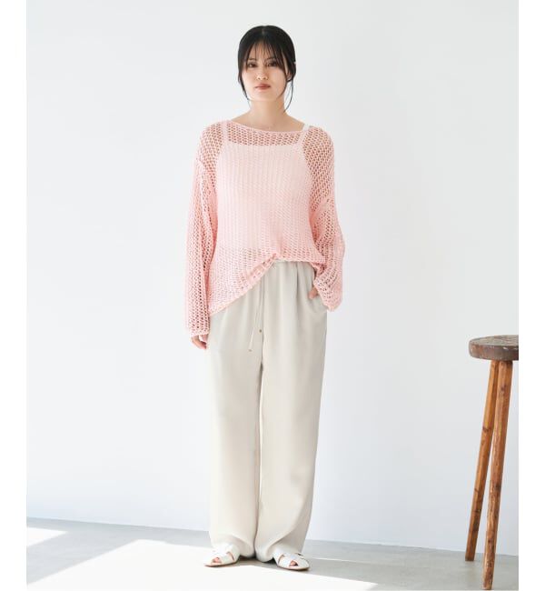 IENA「《予約》ウォッシャブルシルキーサテンイージーパンツ」|その他|