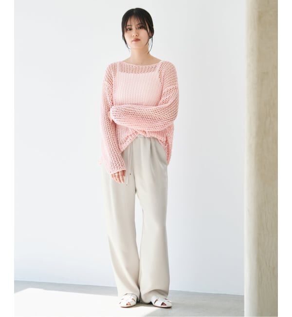 IENA「《予約》ウォッシャブルシルキーサテンイージーパンツ」|その他|