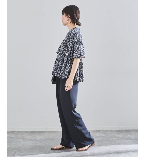 IENA「《予約》ウォッシャブルシルキーサテンイージーパンツ」|その他|