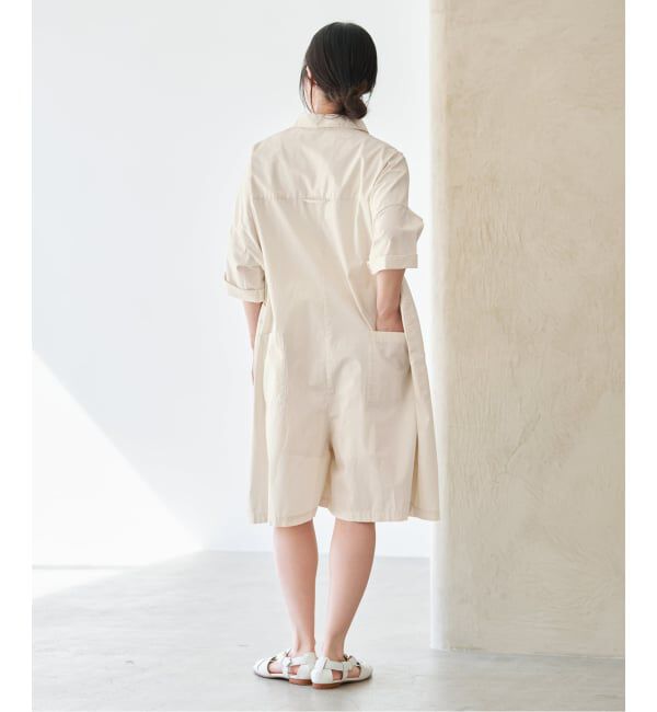IENA「《予約》コットンショートオールインワン」|オールインワン|
