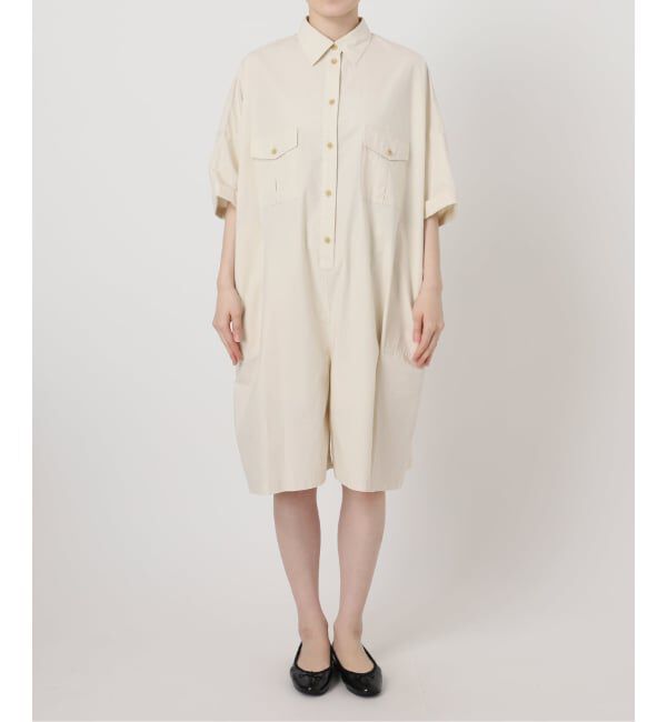 IENA「《予約》コットンショートオールインワン」|オールインワン|