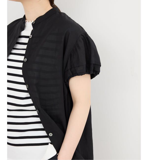 IENA「《WEB限定/追加予約》パフスリーブ半袖ブラウス」|シャツ・ブラウス|