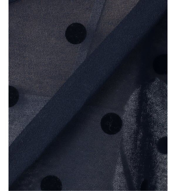 IENA「《WEB限定/追加2予約》ウォッシャブルFILMY ドット カーディガン」|カーディガン|