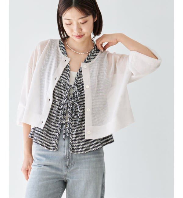 IENA「《追加3予約》FILMY COTTONカーディガン」|カーディガン|グレーB