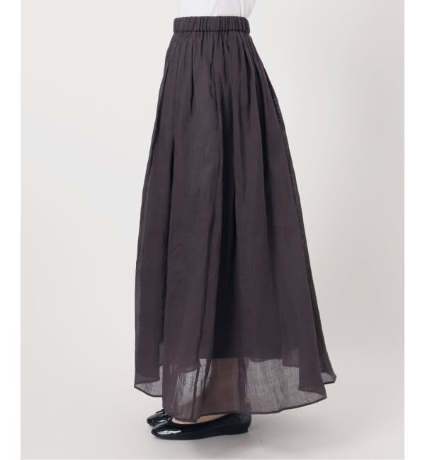 IENA「《セットアップ対応/予約》ラミータックギャザースカート」|スカート|