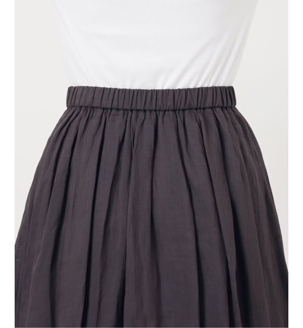 IENA「《セットアップ対応/予約》ラミータックギャザースカート」|スカート|