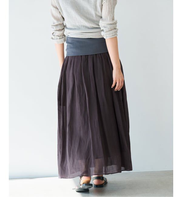 IENA「《セットアップ対応/予約》ラミータックギャザースカート」|スカート|