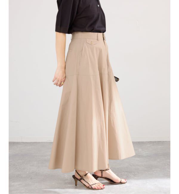 IENA「《予約/洗濯機洗い可》チノライクスカート」|スカート|