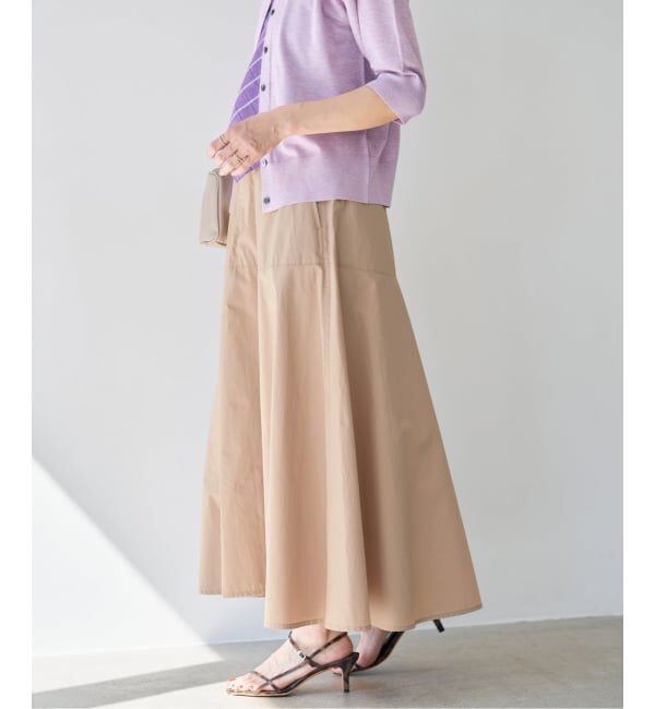 IENA「《予約/洗濯機洗い可》チノライクスカート」|スカート|