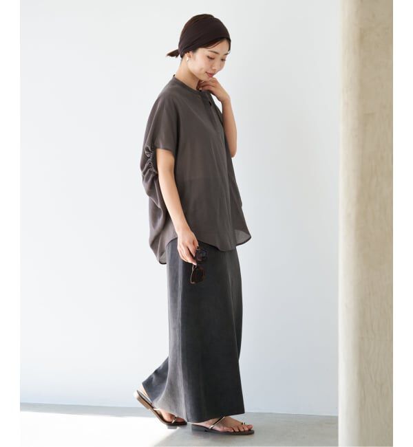 IENA「《WEB限定/追加5予約》ニュアンスドルマンブラウス」|シャツ・ブラウス|