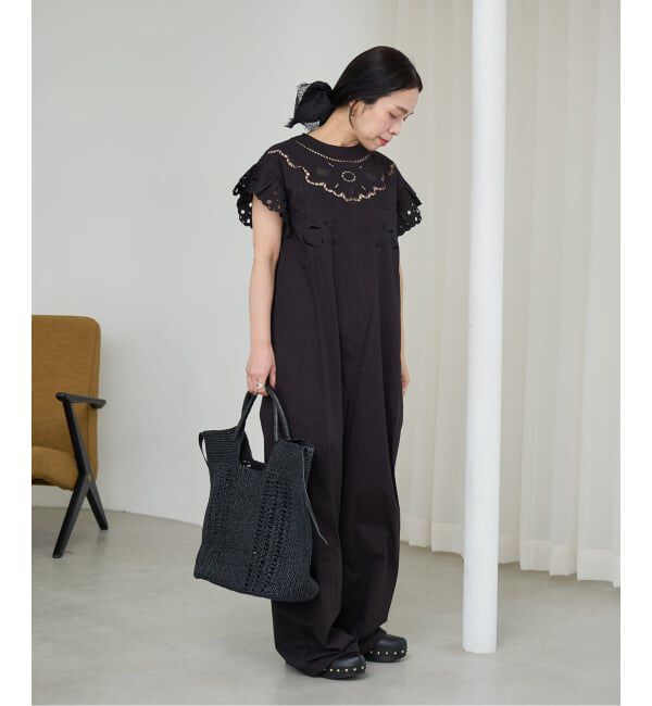 IENA LA BOUCLE「《予約》IENA LA BOUCLE カットワークオールインワン」|オールインワン|