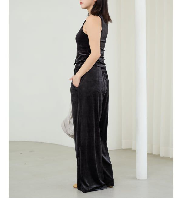 IENA LA BOUCLE「《予約》IENA LA BOUCLEトリアセベロアイージーワイドパンツ」|その他|