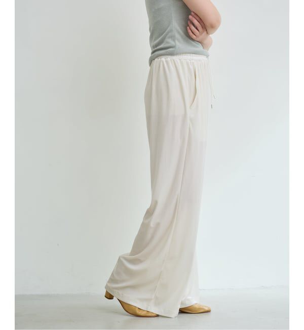 IENA LA BOUCLE「《予約》IENA LA BOUCLEトリアセベロアイージーワイドパンツ」|その他|