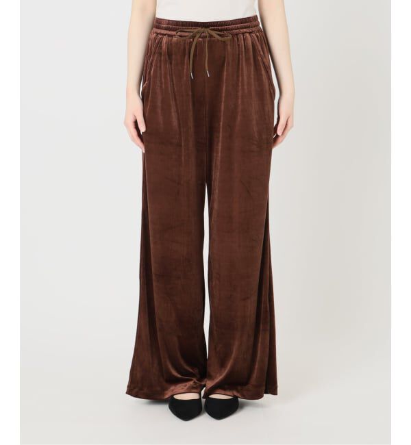 IENA LA BOUCLE「《予約》IENA LA BOUCLEトリアセベロアイージーワイドパンツ」|その他|