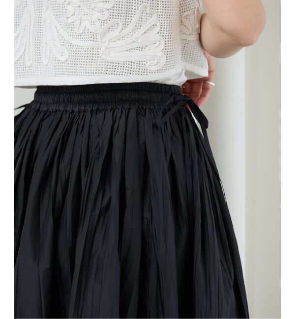 IENA LA BOUCLE「《予約》IENA LA BOUCLE ライトタフタプリーツスカート」|スカート|