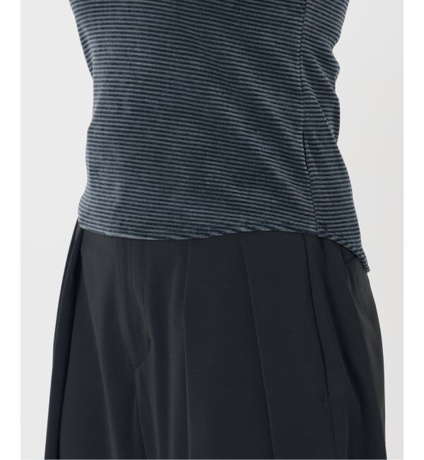 IENA LA BOUCLE「《予約》IENA LA BOUCLE ベロアボーダータンクトップ」|タンクトップ|