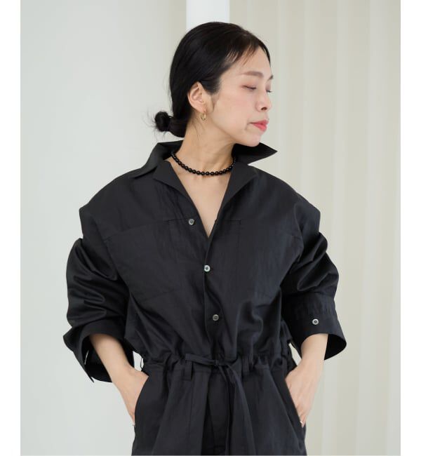 IENA LA BOUCLE「《予約》IENA LA BOUCLE オーガニックコットンタイプライターオールインワン」|オールインワン|