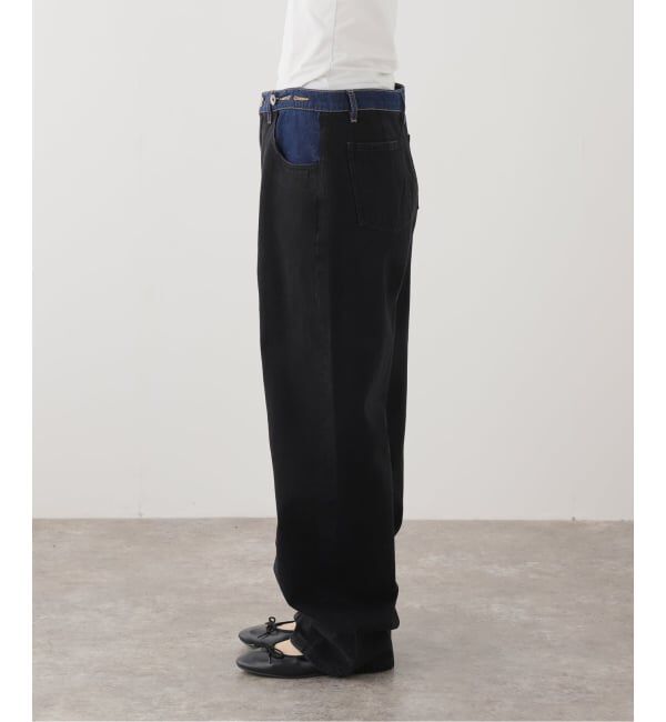 SLOBE IENA「et Tigre/エ・ティグレ バイカラータックデニム OLLIE」|デニム|