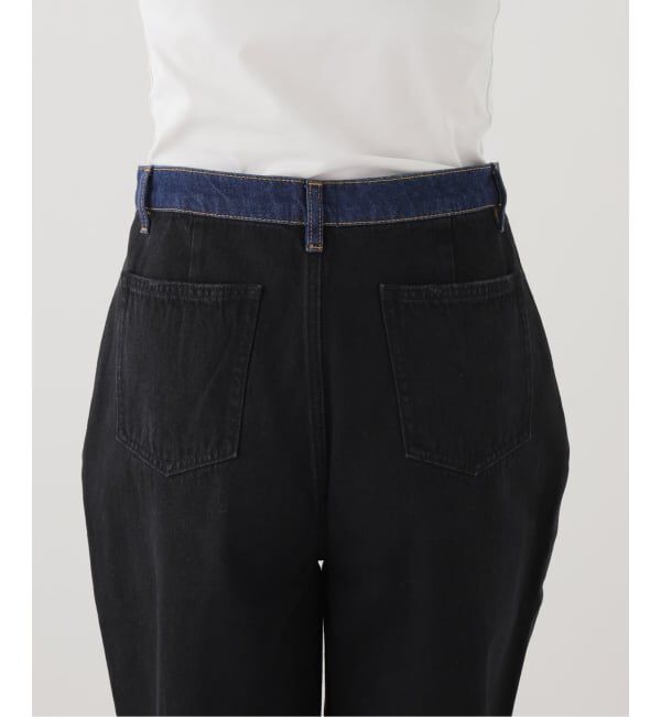 SLOBE IENA「et Tigre/エ・ティグレ バイカラータックデニム OLLIE」|デニム|