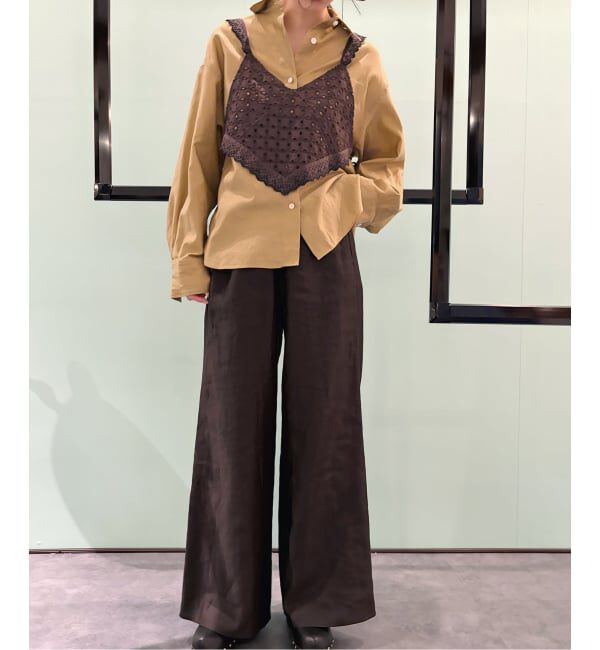 IENA LA BOUCLE「CURRENTAGE カレンテージ レースキャミ A2561FB220」|キャミソール|