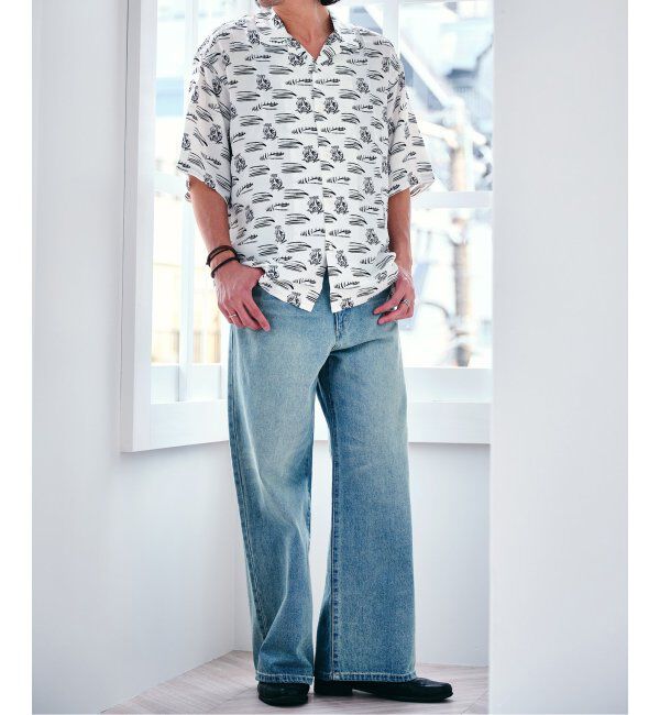 Paris Saint-Germain「【隈 研吾 &times; Paris Saint-Germain】グラフィックプリント オープンカラーシャツ」|シャツ・ブラウス|