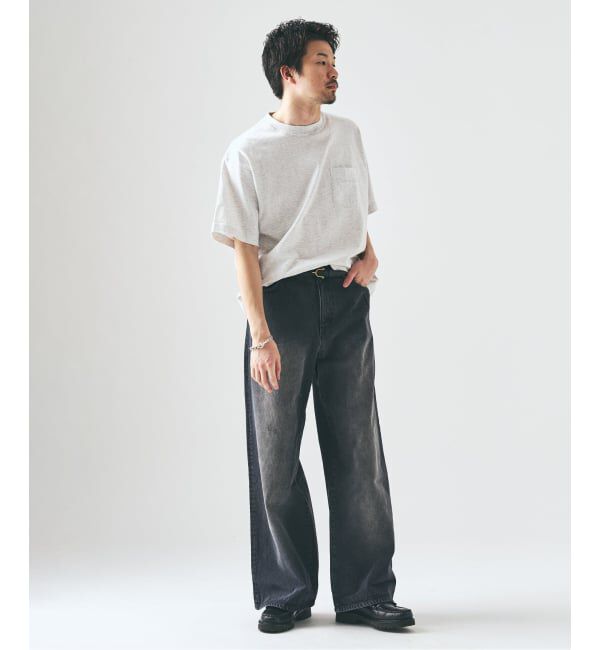 417 EDIFICE「12.5OZ フェードグレー ワイドデニム」|デニム|