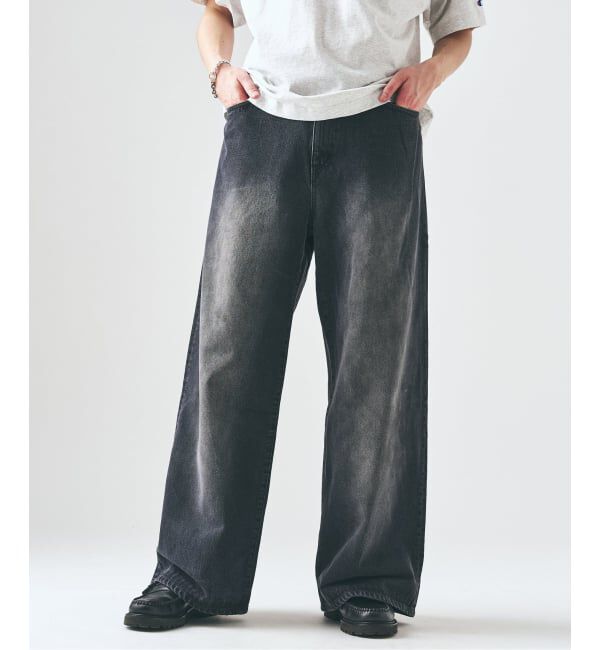 417 EDIFICE「12.5OZ フェードグレー ワイドデニム」|デニム|