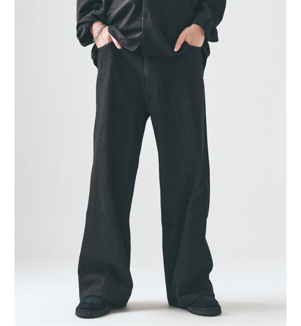 417 EDIFICE「12.5OZ フェードグレー ワイドデニム」|デニム|