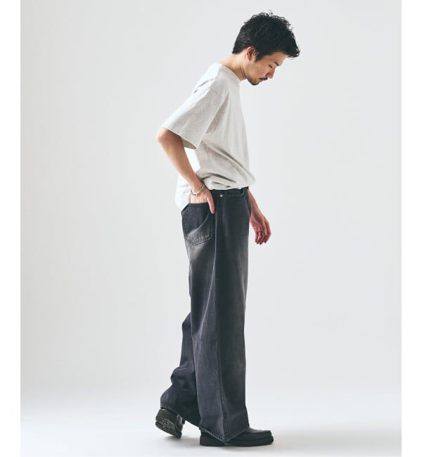417 EDIFICE「12.5OZ フェードグレー ワイドデニム」|デニム|