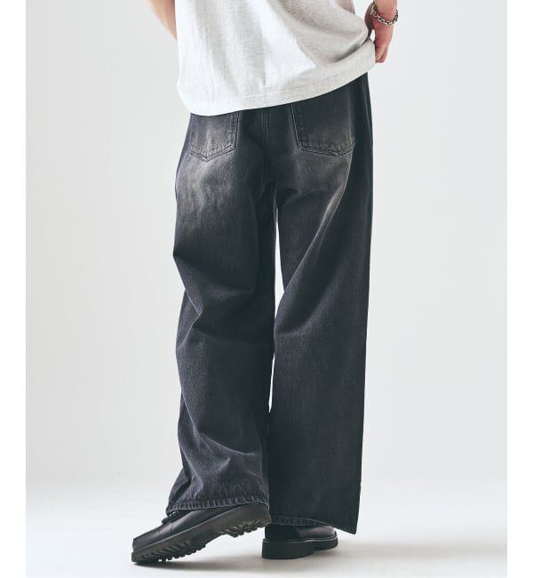 417 EDIFICE「12.5OZ フェードグレー ワイドデニム」|デニム|