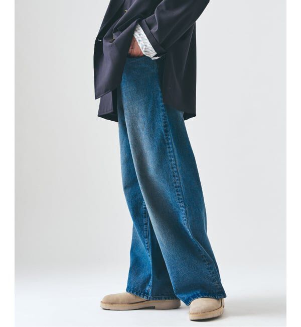 417 EDIFICE「12.5OZ フェードグレー ワイドデニム」|デニム|